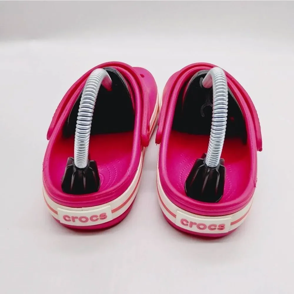 Crocs Crocband II Casual Slip On Shoes Youth Girls Size‎ 3 Pink Juniors Clogs